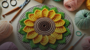 Sunflower Coaster Crochet Pattern Crochet Chronicles